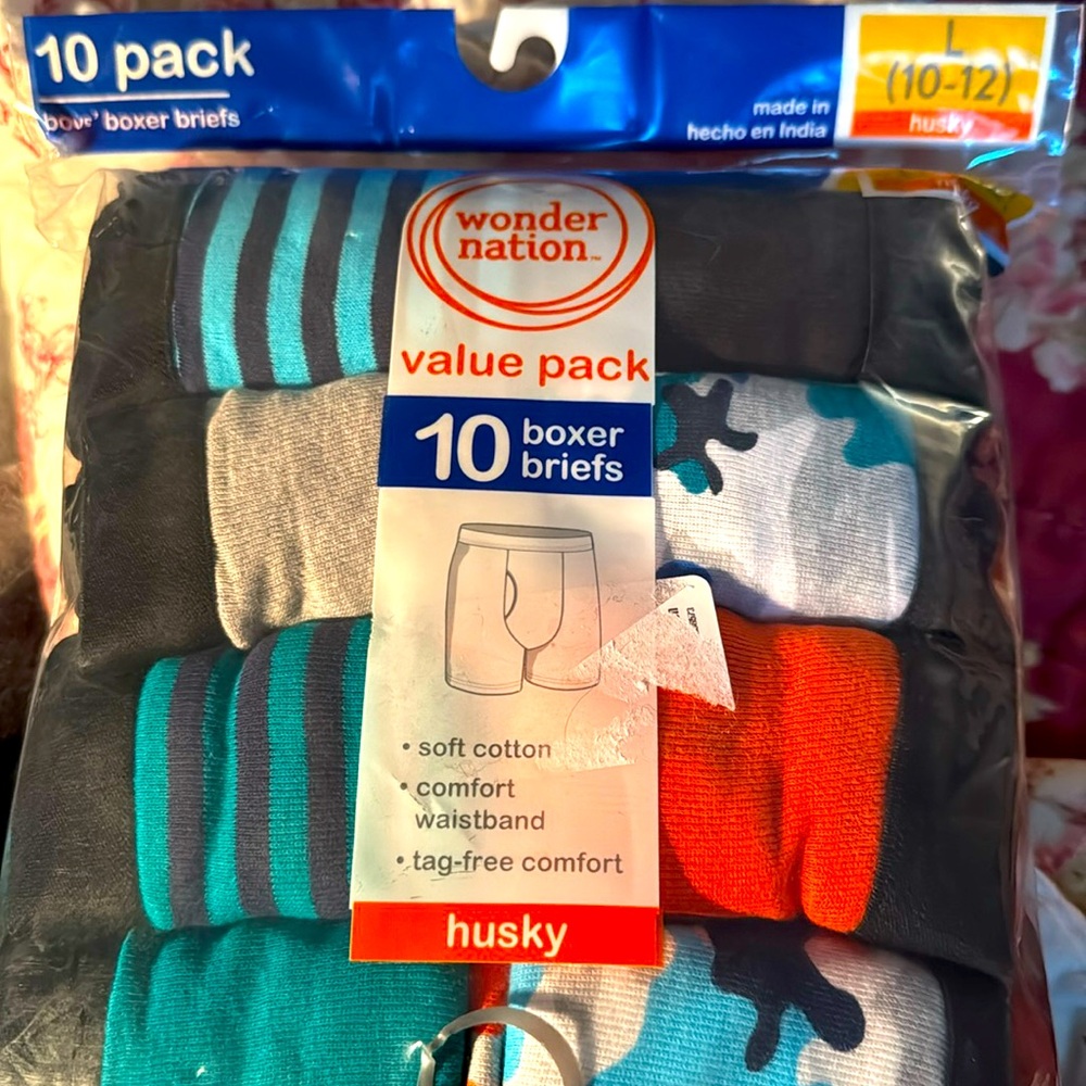 Wonder Nation Boys Boxer Briefs 10 Pack